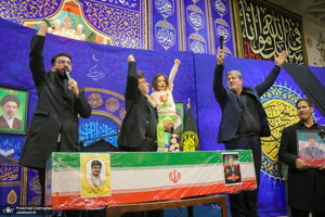 مراسم بزرگداشت شهید علی لاریجانی در حرم حضرت معصومه (س)