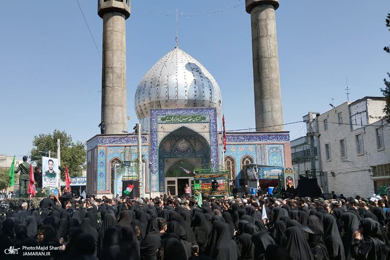 تشییع پیکر شهید «محمد انصاری» در خمین