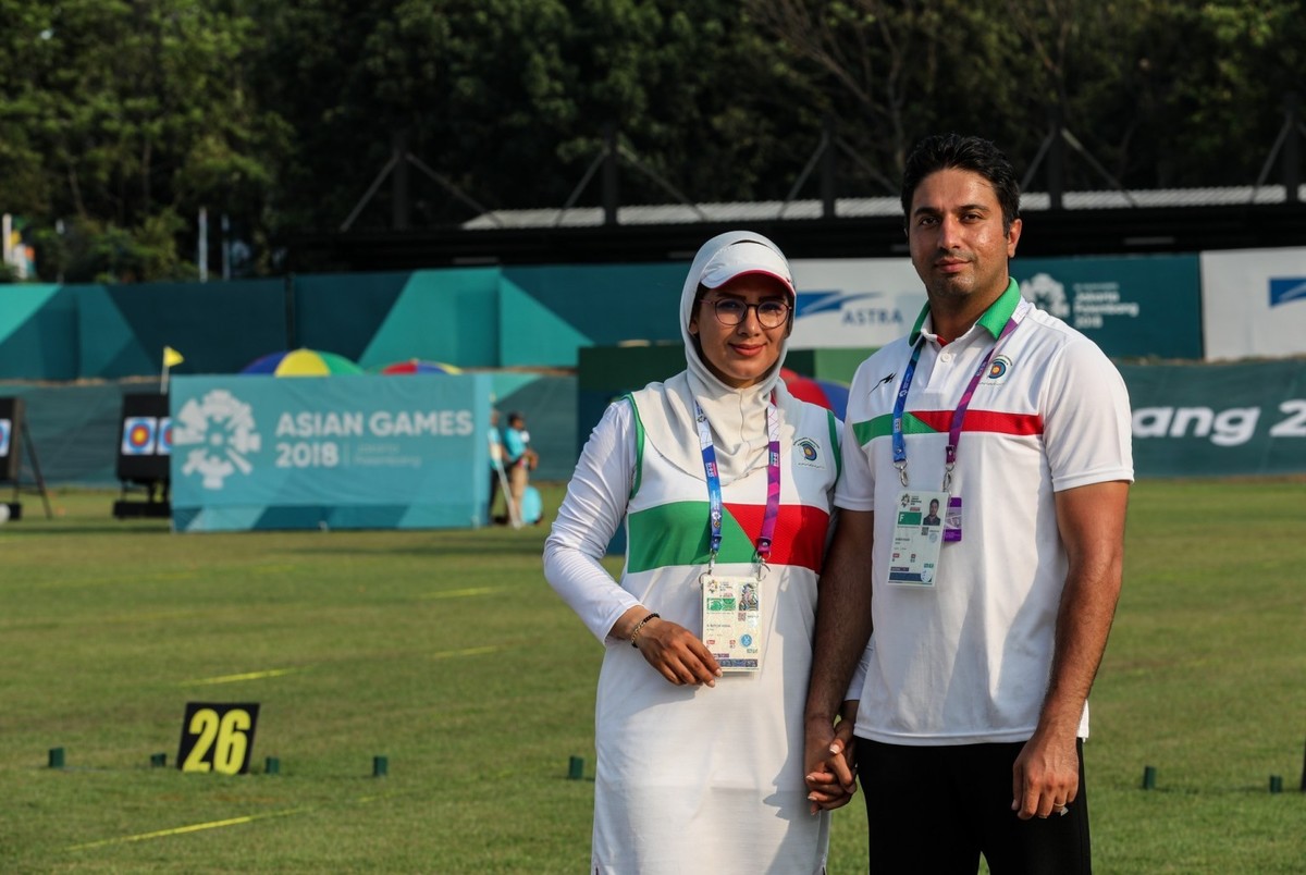 عروس و داماد جدید ورزش ایران در جاکارتا معرفی شدند +فیلم