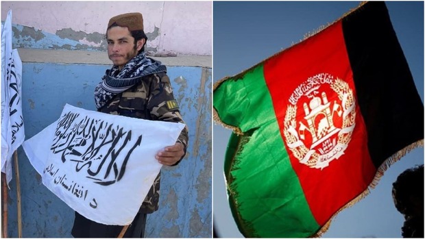 طالبان پرچم افغانستان را کنار گذاشت