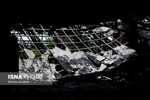 تصاویری از ساختمان شیشه‌ای سازمان صدا و سیما پس از تجاوز وحشیانه رژیم صهیونیستی