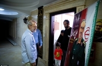 دیدار لاریجانی با خانوادهٔ سرداران شهید محرابی و شادمانی (9)