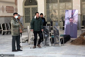 مراسم تشییع و خاکسپاری سید احمد میریان در حرم مطهر امام خمینی