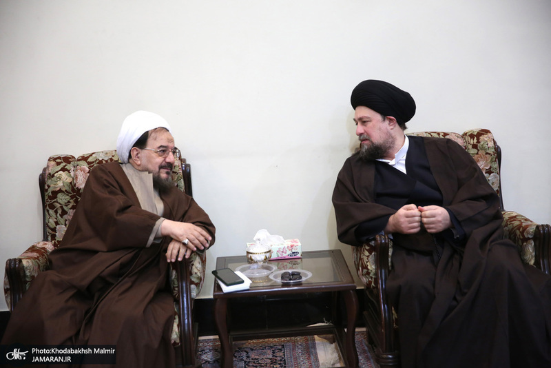 دیدار جمعی از روحانیون با سید حسن خمینی