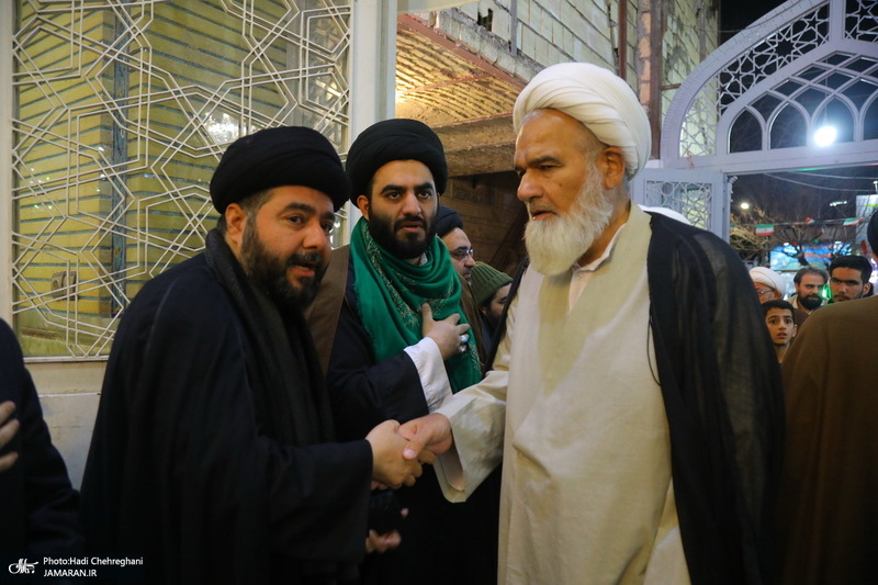 مراسم چهلمین روز درگذشت مرحوم آیت الله سید هادی سیستانی در قم‎