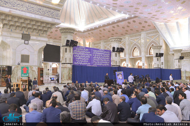 تجدید میثاق وزیر و کارکنام وزارت آموزش و پرورش با آرمان های حضرت امام(س)