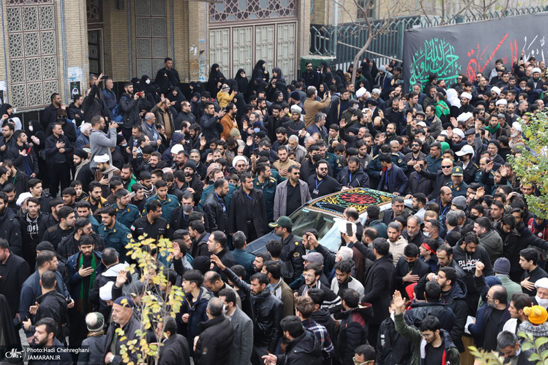 دسته عزاداری روز شهادت حضرت زهرا (س) با حضور آیت الله العظمی وحید خراسانی