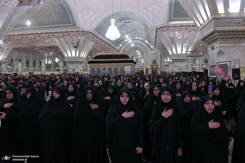 مراسم عزاداری شب عاشورای حسینی (ع) در حرم امام خمینی (س)