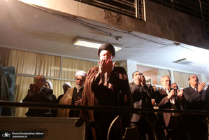 حضور سید حسن خمینی در منزل شهیدان سپهری