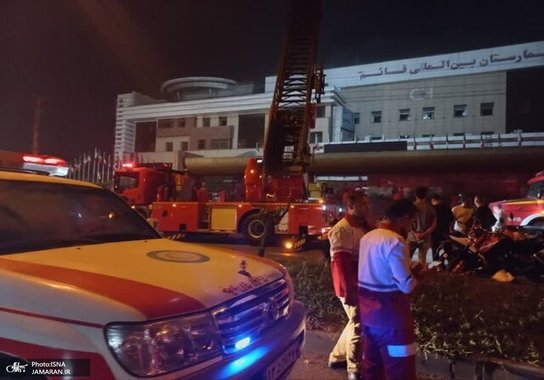آتش‌سوزی در بیمارستان بین‌المللی قائم رشت (6)