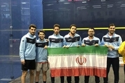 کسب عنوان سومی آسیا توسط تیم ملی اسکواش ایران