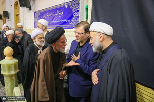 مراسم بزرگداشت شهید علی لاریجانی در حرم حضرت معصومه (س)