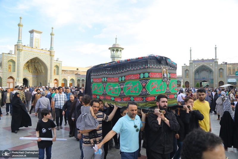 مراسم تشییع و خاکسپاری آیت الله نورالله شاه آبادی(ره) در قم