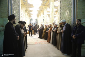 مراسم سومین سالگرد ارتحال آیت الله العظمی علوی گرگانی (ره) در مسجد اعظم قم‎