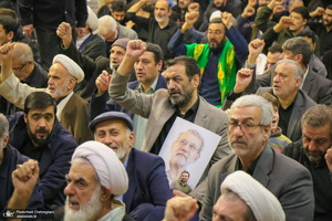 مراسم بزرگداشت شهید علی لاریجانی در حرم حضرت معصومه (س)