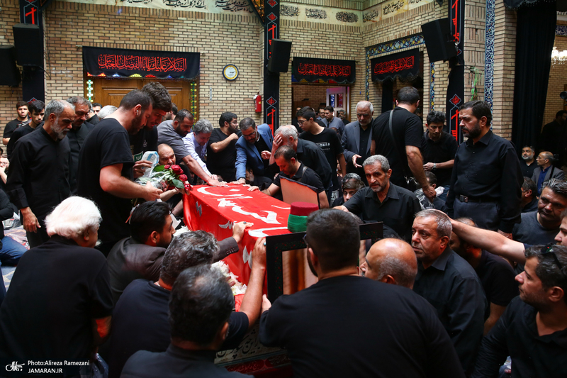 مراسم تشییع پیکر پیر غلام اهل بیت (س) حاج حسین عرب