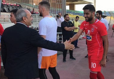 حضور گرشاسبی در تمرین پرسپولیس+ تصاویر