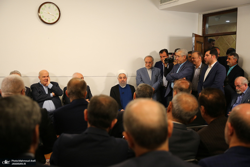 دیدار نوروزی سیاسیون با حسن روحانی