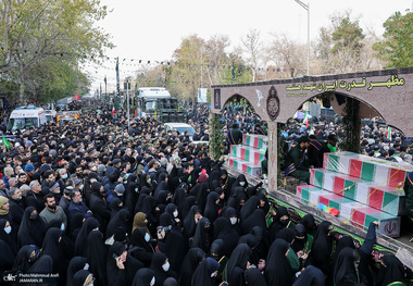 مراسم تشییع 200 شهید گمنام دفاع مقدس در تهران -1 