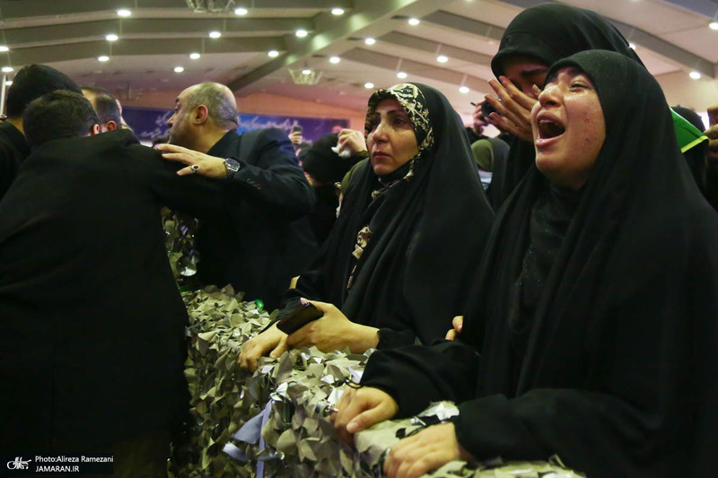 تشییع پیکر شهیده فائزه رحیمی در دانشگاه فرهنگیان