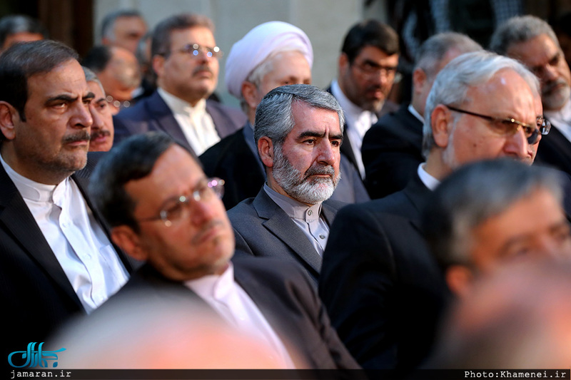 دیدار وزیر امور خارجه، سفیران و مسئولان نمایندگی‌های ایران در خارج از کشور با رهبر معظم انقلاب