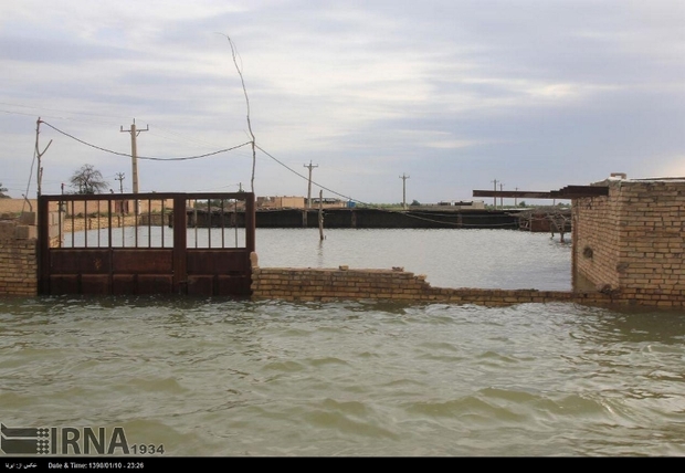 سیلاب دز هشت روستای شمال اهواز را در بر گرفت