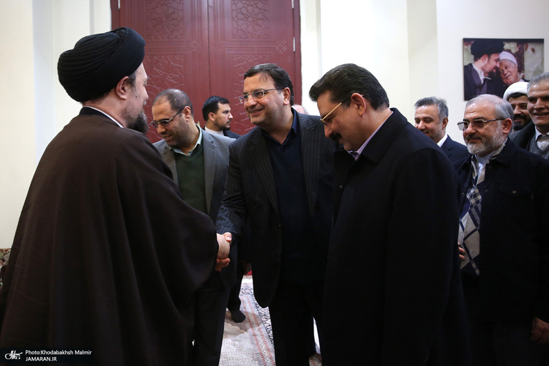 دیدار رئیس و مدیران بنیاد مستضعفان با سید حسن خمینی