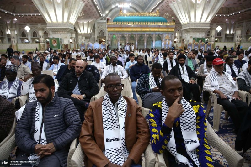 مراسم چهلم شهید سیدحسن نصرالله و سرلشکر نیلفروشان در حرم امام خمینی (س)