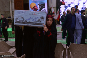 اجتماع بزرگ کارگران به مناسبت سالگرد شهادت حاج قاسم سلیمانی در حرم امام خمینی (س)