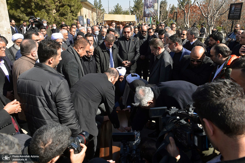 مراسم تشییع و خاکسپاری صلاح زواوی سفیر سابق فلسطین در تهران