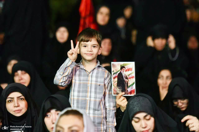 دومین شب محرم و صد و هشتمین اجتماع پر شور مردم در میدان شهدای خلیج فارس