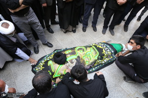 مراسم تشییع حجت الاسلام و المسلمین سید محمد جواد حسینی کاشانی(ره)