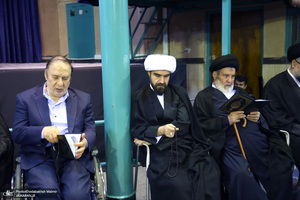 مراسم چهلمین روز مرحوم آیت الله صانعی در حسینیه جماران