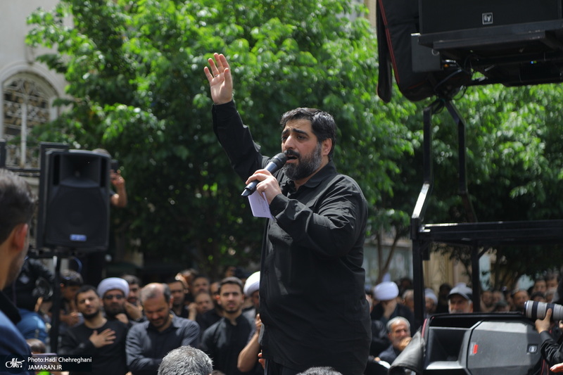 دسته عزای شهادت امام صادق(ع) با حضور آیت الله العظمی وحید خراسانی