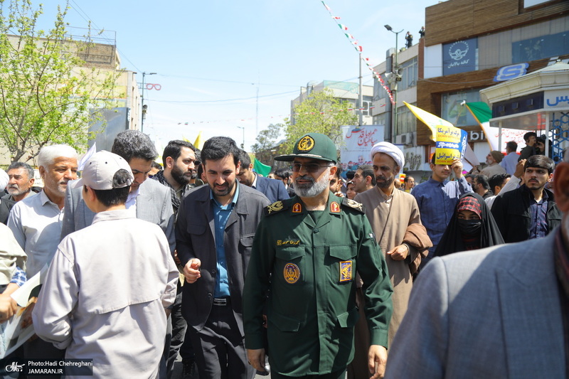 راهپیمایی باشکوه روز قدس در قم -1