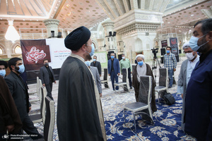 دیدار سرپرست و کارکنان موسسه تنظیم و نشر آثار امام خمینی(س) با سید حسن خمینی