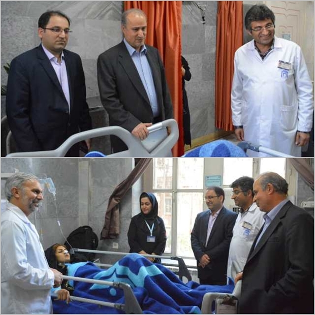 عیادت رییس فدراسیون فوتبال از ملی‌پوش بانوان + عکس
