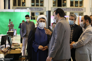 بازدید رئیس مؤسسه تنظیم و نشر آثار امام خمینی (س) از نمایشگاه قرآن