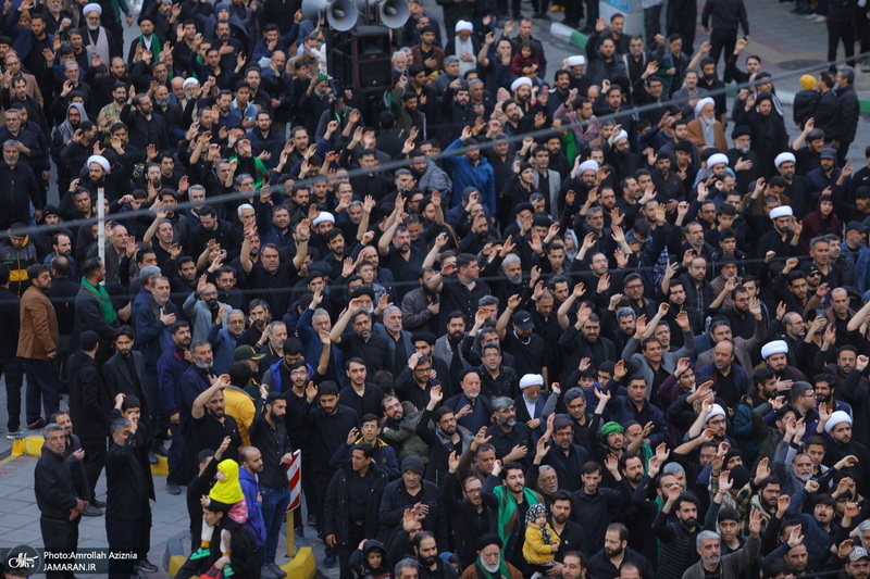 دسته عزاداری شهادت حضرت علی (ع) با حضور آیت‌الله العظمی وحید خراسانی