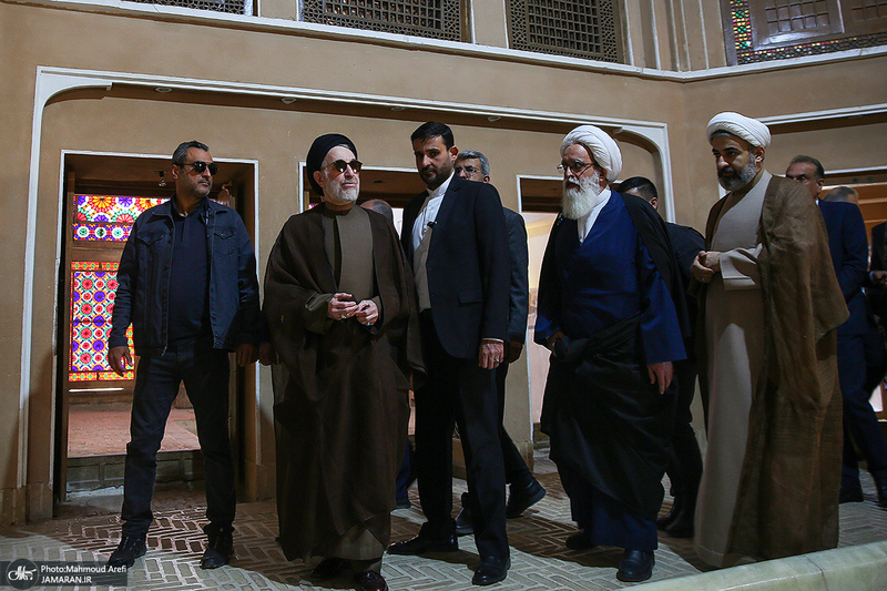 بازدید سید محمد خاتمی از باغ دولت آباد یزد