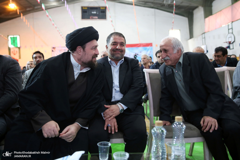 حضور سید حسن خمینی در آیین نامگذاری مجموعه ورزشی استاد کهندل
