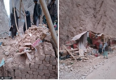 تصاویری از زلزله بزرگ در شمال افغانستان