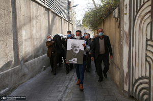 مراسم تشییع حجت الاسلام و المسلمین علی اصغر سعادتی در حسینیه جماران