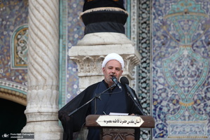 مراسم تعویض پرچم حرم حضرت معصومه (س) در شب اول ماه محرم‎‎