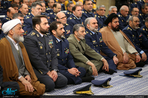 دیدار فرماندهان نیروی هوایی و پدافند هوایی ارتش با رهبر معظم انقلاب