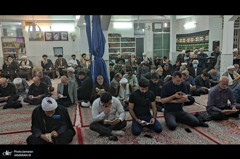 احیای شب بیست و یکم ماه مبارک رمضان در بیت آیت الله العظمی صانعی (ره)