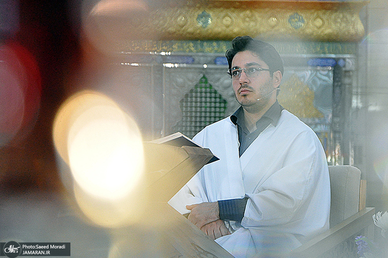 پشت صحنه ضبط برنامه«ترتیل خوانی قرآن کریم» در حرم مطهر امام خمینی(س) 