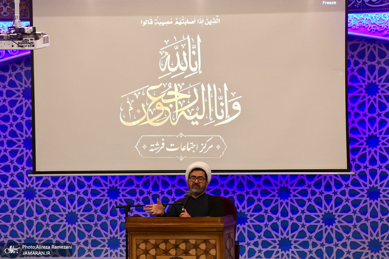 مراسم ختم مادر همسر حجت السلام ‌و المسلمین علی اکبر ناطق نوری و عباس آخوندی