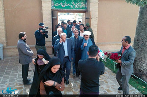 حضور رئیس فدراسیون فوتبال در  بیت و زادگاه حضرت امام(س) در خمین