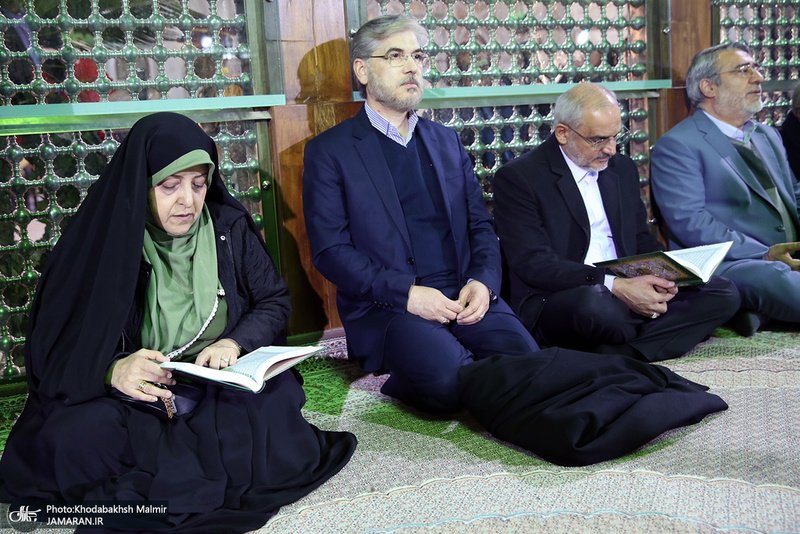 تجدید میثاق رئیس جمهور و اعضای هیأت دولت با آرمان‌های حضرت امام(س)